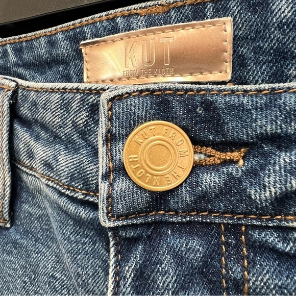 NWT KUT From the Kloth high-rise Hailey Bermuda denim shorts. - Picture 6 of 11